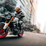 motocykl na drodze